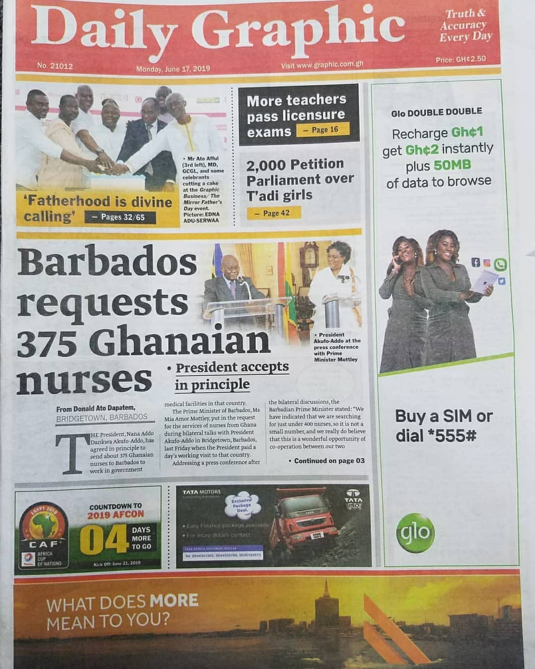 Newspaper Headlines Monday 17th June 2019 (2)