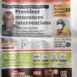 Newspaper Headlines Monday April 6 2020 (1)