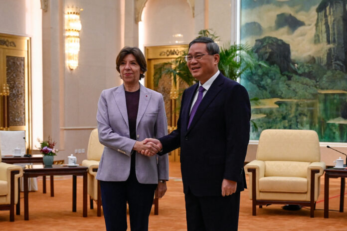 French Foreign Minister Catherine Colonna visits China