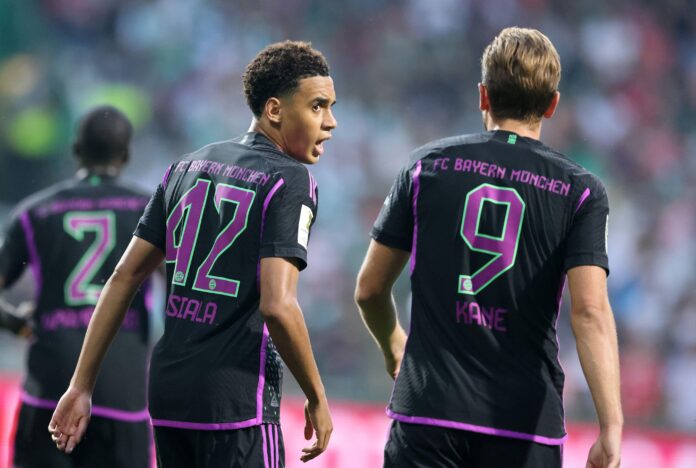 Harry Kane and Musiala