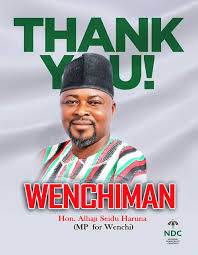 Alhaji Haruna retains Wenchi constituency parliamentary seat for NDC.