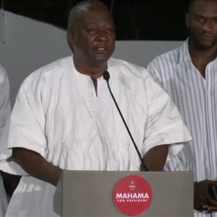 Former Ghana president Mahama wins election, officials say