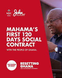 Mahama to give accounts of first 120 Days Social Contract to Ghanaians