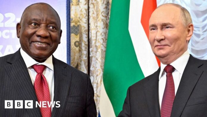 Ramaphosa thanks Putin for release of South Africans fighting for Russia